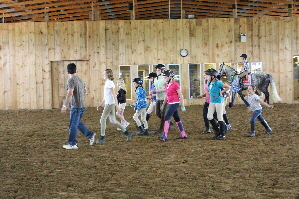 Students at Ironstone Stables